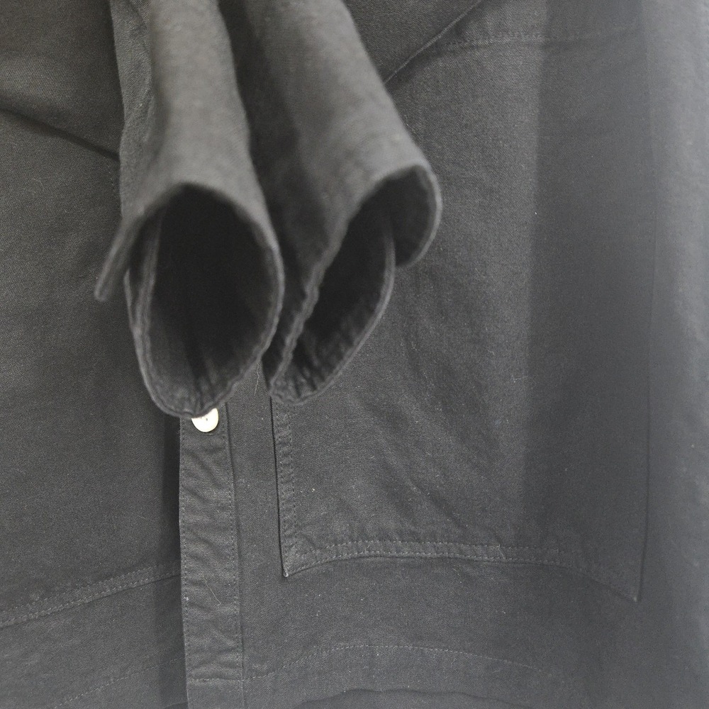 IJJI Work Jacket Size XS Black Cotton Canvas Deep Pockets Button Closure EUC - Picture 6 of 12